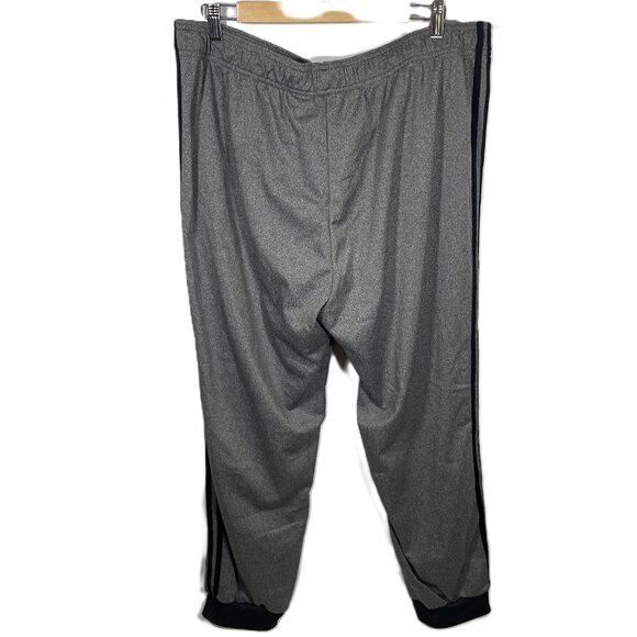 Adidas Essentials 3 Stripe Tricot Joggers Mens Size XXL 2XL Dark Gray New - Picture 5 of 5